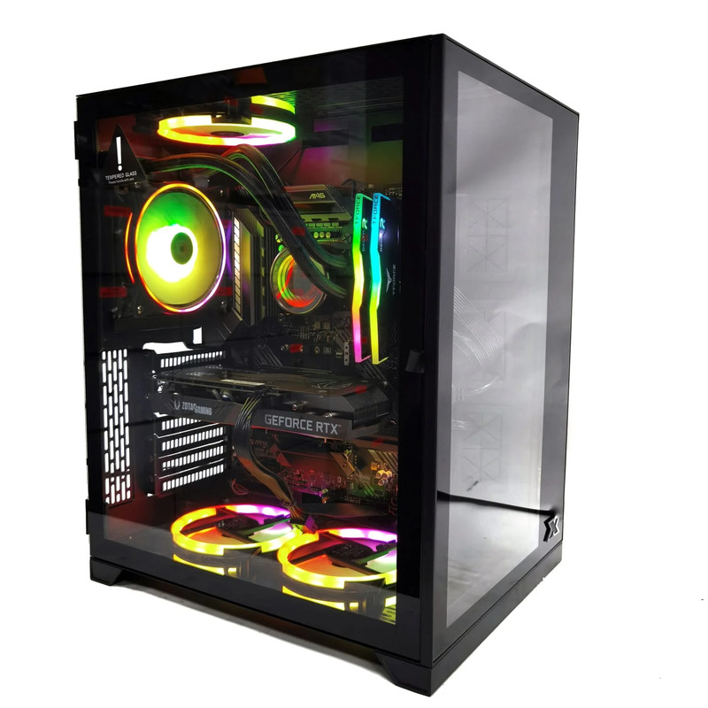 (Pre-Built) Gaming PC Intel i5-11600KF w/ Zotac Gaming RTX 3050 OC & Xigmatek Aquarius S Mid Tower - Black